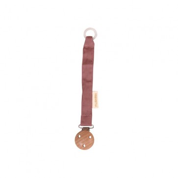 Filibabba Pacifier Holder - fopspeenhouder  dusty rose