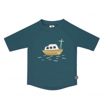 LÄSSIG t-shirt korte mouw boot/blauw 12 m, 74-80 cm