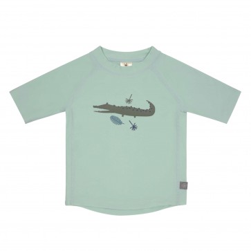 LÄSSIG t-shirt korte mouw krokodil/mint 6 m, 62-68 cm