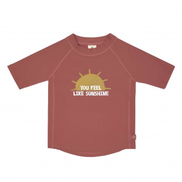 LÄSSIG t-shirt korte mouw zon/rosewood 12 m, 74-80 cm
