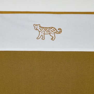 Meyco Katoenen laken Cheetah Animal Honey Gold 75x100 cm