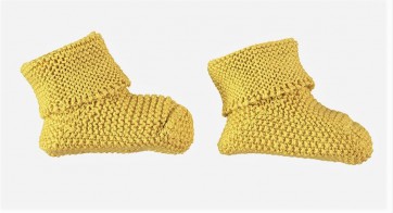 Petit Oh! Gebreide sokjes amber newborn 