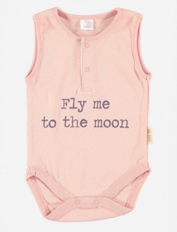 Petit Oh! Romper patu rose fly me to the moon 6-9 m
