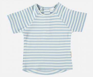 Petit Oh! t-shirt korte mouwen blue vanille 3-6 m