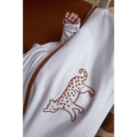 Meyco Katoenen laken Cheetah Animal Camel 75x100 cm