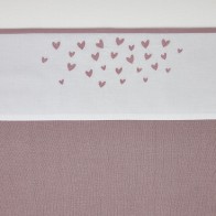 Meyco Katoenen laken Hearts - Hartjes Lilac 75x100 cm