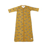 Meyco Slaapzak Zebra animal honey gold 70 cm (3-6m) TOG 2.3
