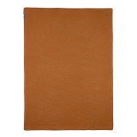 Meyco babydeken-wiegdeken TOG 1.8 knit camel 75x100 cm met velvet 