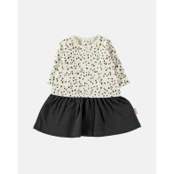 Petit Oh! Jurkje flanel jaguar vanille 6-9 m