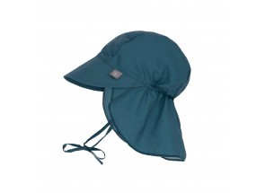 LÄSSIG Zonnehoedje met flap Navy 7-18 m, maat 48-49