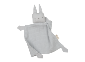 Fabelab Knuffeldoekje Konijn Ijzig Grijs - Rabbit Ice Grey
