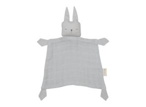 Fabelab Knuffeldoekje Konijn Ijsgrijs - Rabbit Ice Grey