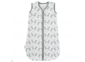 Fresk Slaapzak Muslin dubbel gelaagd Deer forest green (6-12m) TOG 1.1