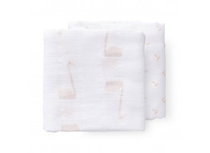 Fresk Swaddle - Hydrofiel set 2 st. 70x60 cm Swan Pale Peach