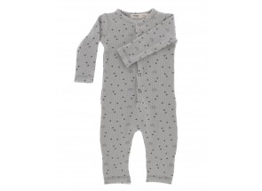 Snoozebaby Organic suit Smokey green rainbow 62-68