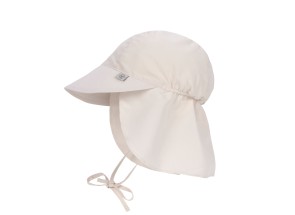 LÄSSIG Zonnehoedje met flap Offwhite 7-18 m, maat 46-49