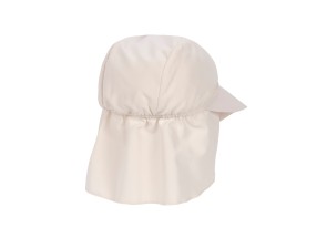 LÄSSIG Zonnehoedje met flap Offwhite 7-18 m, maat 46-49