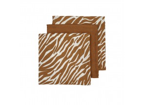 Meyco Hydrofiel Zebra uni camel set 3 stuks 70 x 70 cm