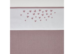 Meyco Katoenen laken Hearts - Hartjes Lilac 75x100 cm