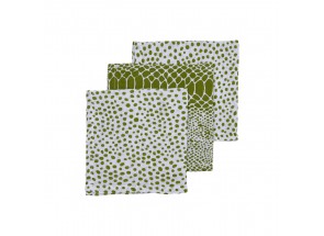 Meyco Hydrofiel Snake cheetah avocado set 3 stuks 70 x 70 cm