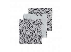 Meyco Hydrofiel Zebra animal cheetah zwart set 3 stuks 70 x 70 cm