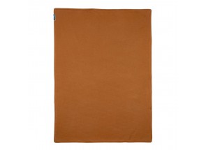 Meyco babydeken-wiegdeken TOG 1.8 knit camel 75x100 cm met velvet 