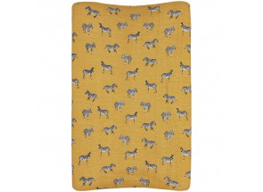 Meyco Aankleedkussenhoes Zebra animal gold
