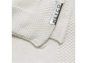 Meyco wiegdeken Knots TOG 0.3 Offwhite 75x100 cm 