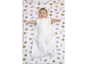 Meyco Slaapzak hydrofiel uni warm wit110 cm (> 18m) TOG 1.0