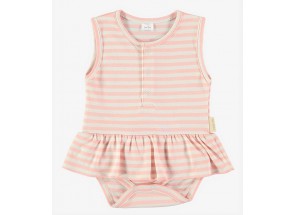 Petit Oh! Jurkje roze vanille 3-6 m