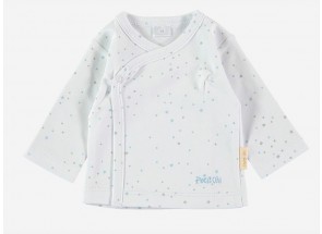 Petit Oh! Omslaghemdje mix star blue 0-3 m