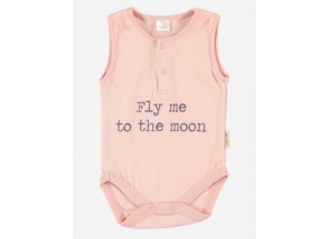 Petit Oh! Romper patu rose fly me to the moon 6-9 m