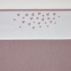 Meyco Katoenen laken Hearts - Hartjes Lilac 75x100 cm