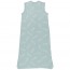 Meyco Slaapzak veertjes stone green/wit 90 cm (6-18m) TOG 0.5
