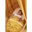 Meyco babydeken-wiegdeken TOG 1.8 knit honey gold 75x100 cm met velvet